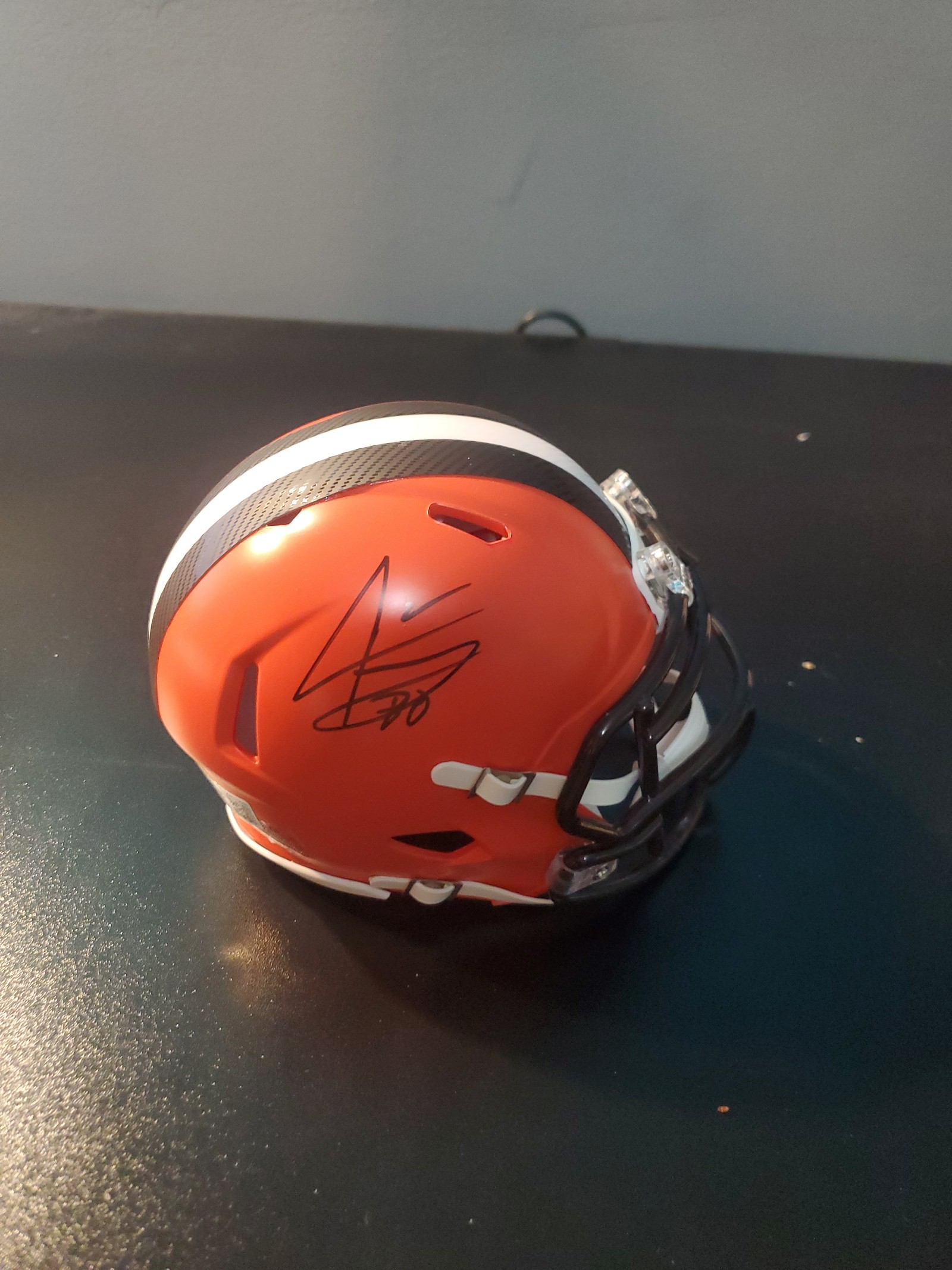 Jarvis Landry Autographed Mini Helmet