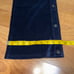 NWT Hudson Aria Velvet Wide Leg Snap Lounge Track Pants Women's M Obsidian Blue