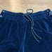 NWT Hudson Aria Velvet Wide Leg Snap Lounge Track Pants Women's M Obsidian Blue