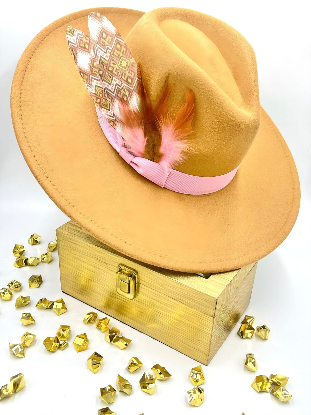 Luxury Bow tie Fedora -Geo