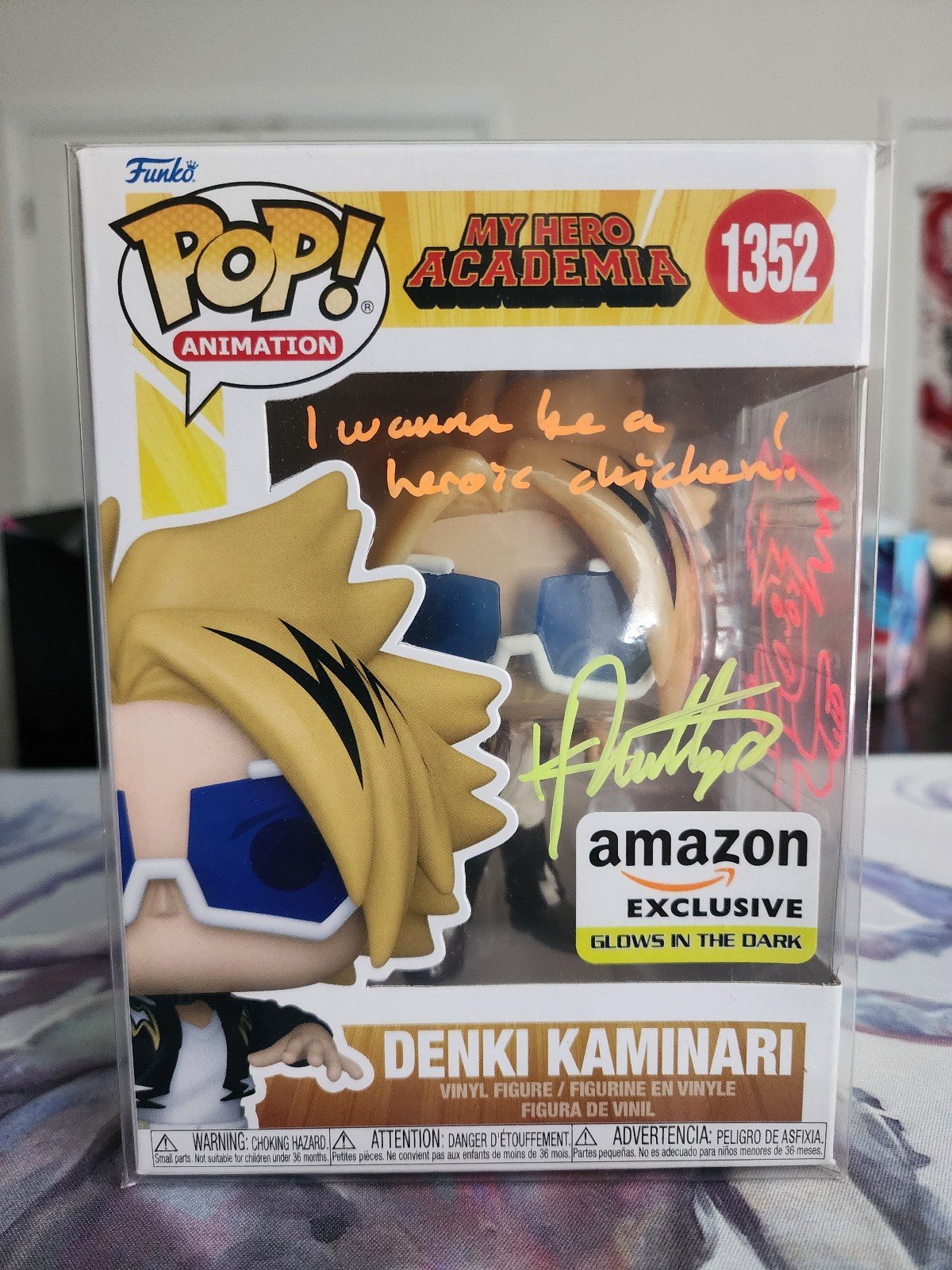 Kyle Phillips Signed Funko Pop! Exclusive MHA Denki Kaminari