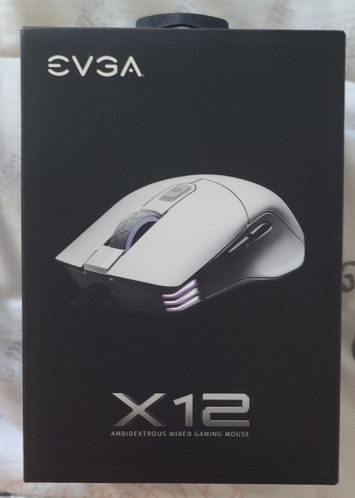 EVGA X12 Gaming Mouse WHITE 8k Wired Customizable Dual Sensor 16000 DPI NEW