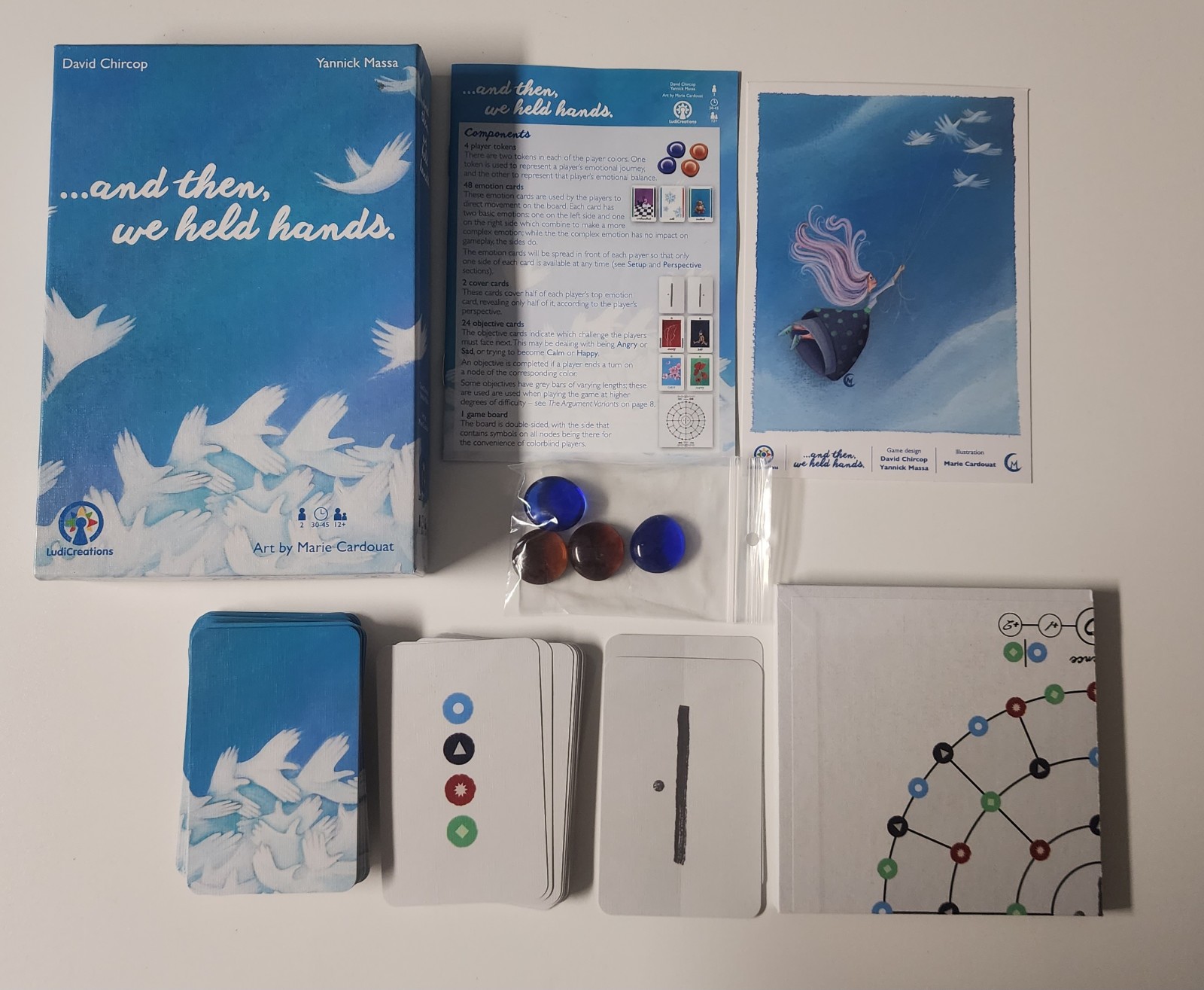 … And Then, We Held Hands Cooperative Board Game By Ludi Creations 100% Complete