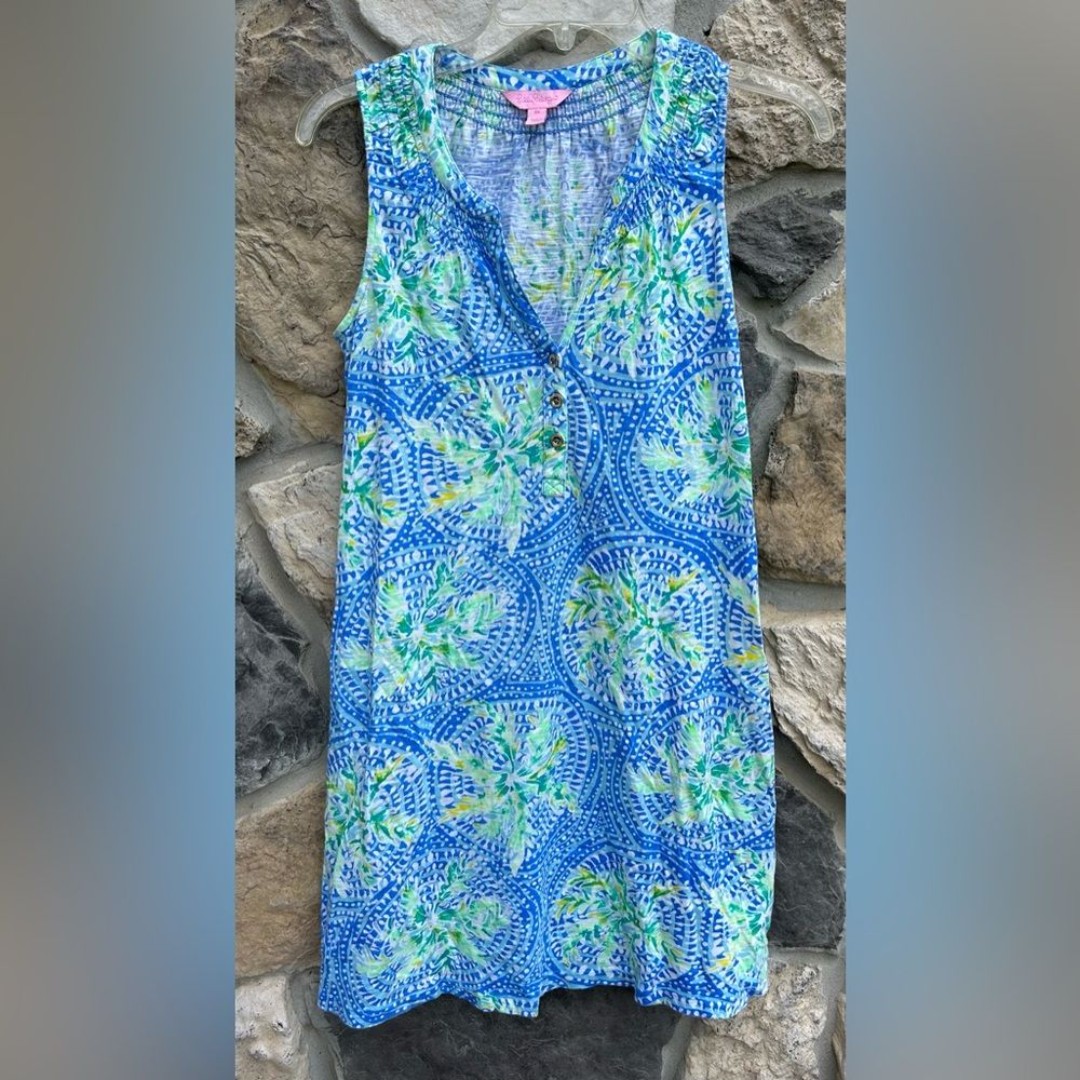 Lilly Pulitzer Essie Dress Size XS Tropical Beachy Lightweight Resort Vacation