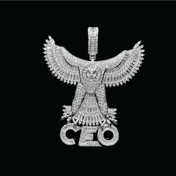 NEW Eagle CEO Bling Baguette Super Luxury Iced Out Pendant