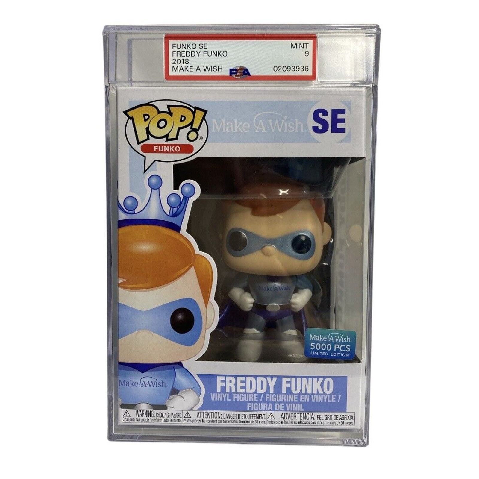 Graded PSA 9 Make a Wish Freddy Funko POP! #SE (2018) Limited 5000 PCS