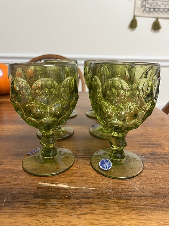 Light Green Goblets Set of 6