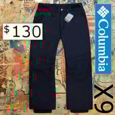 140 New Columbia Mens Valley Pt. Waterproof Insulated Snowboard / Ski Pants! 6X