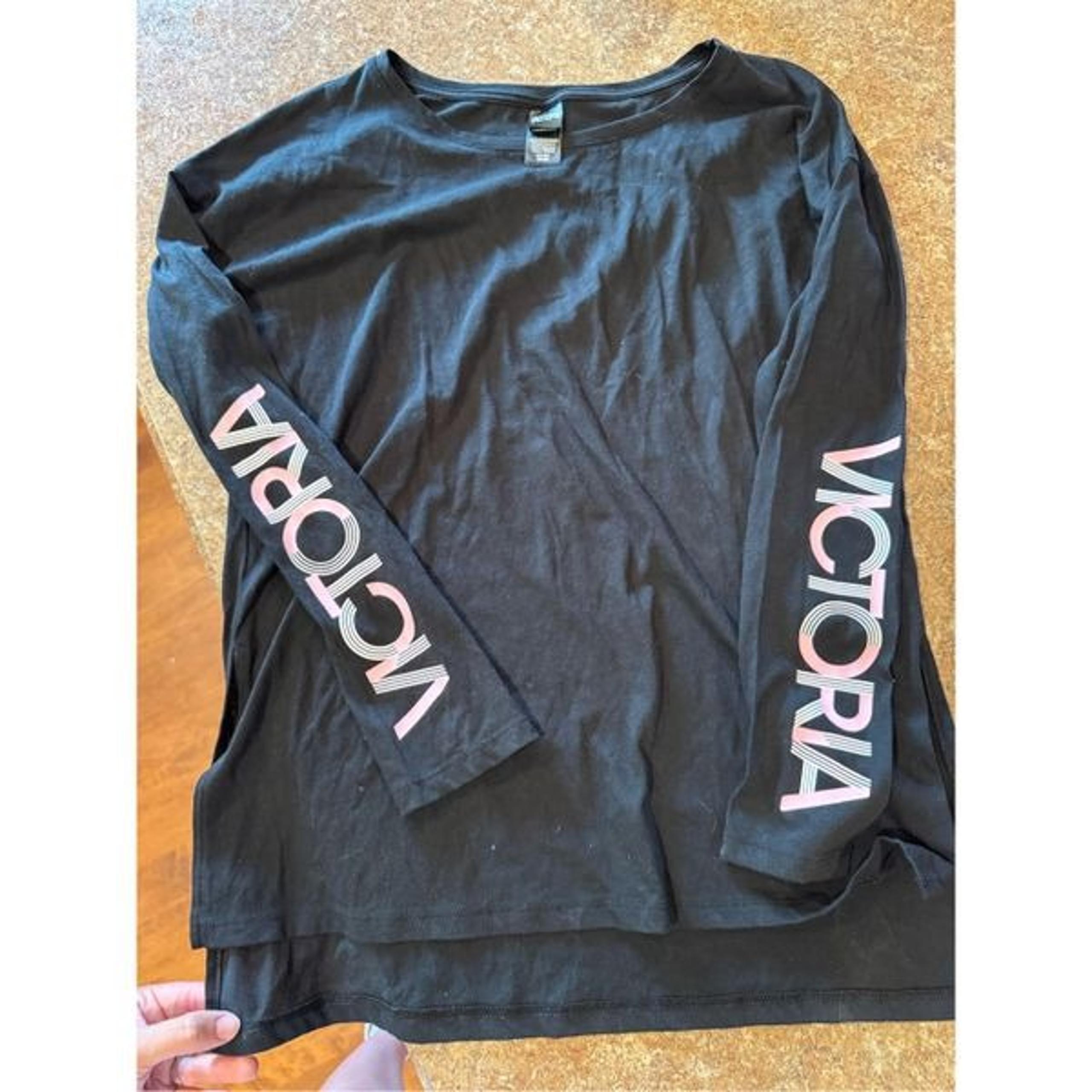 Woman’s Victoria’s Secret sport long sleeve T-shirt from 2018