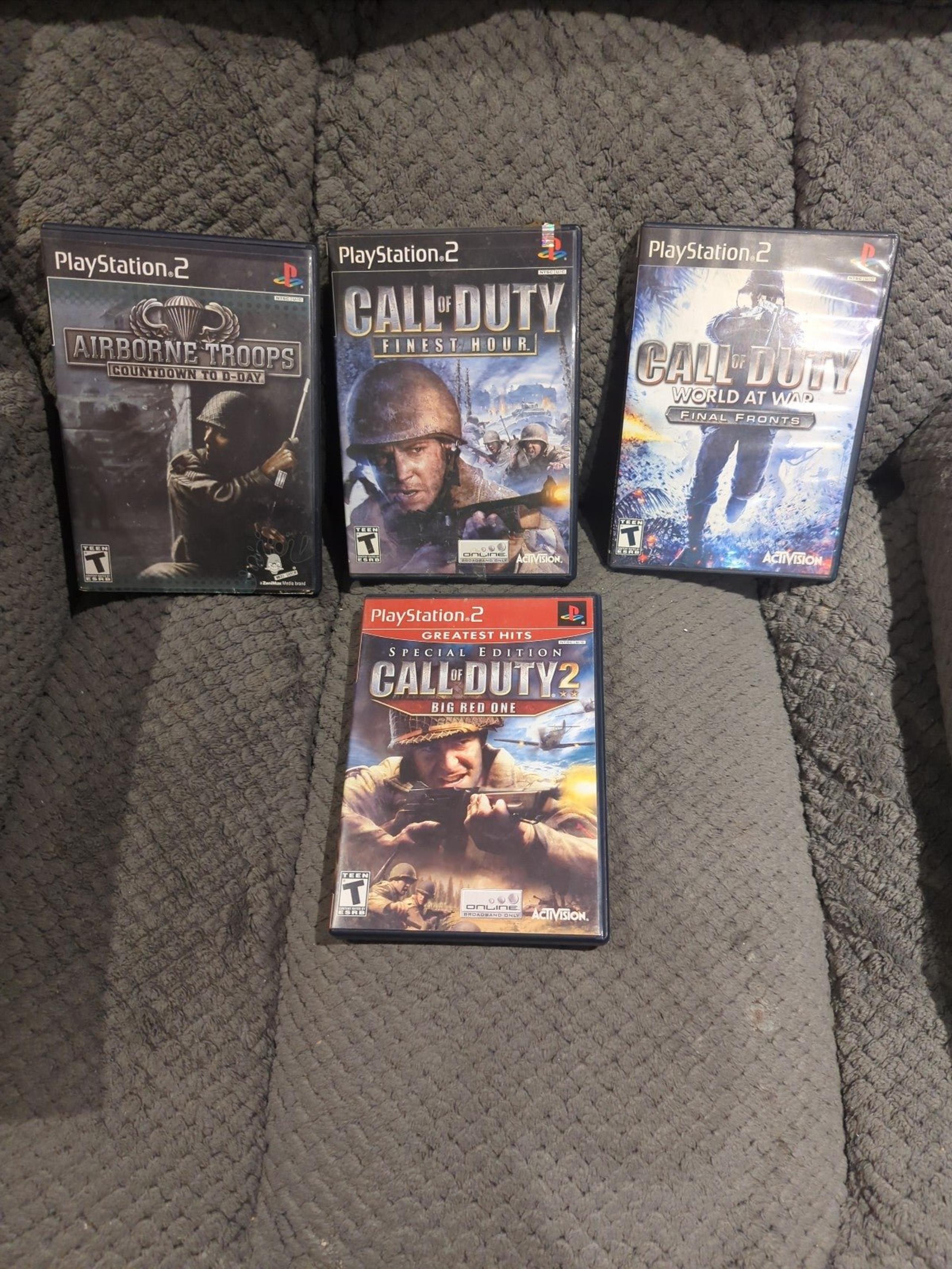 Sony Playstation 2 PS2 4 WW2 games lot Call of Duty, Airborne Troops tested