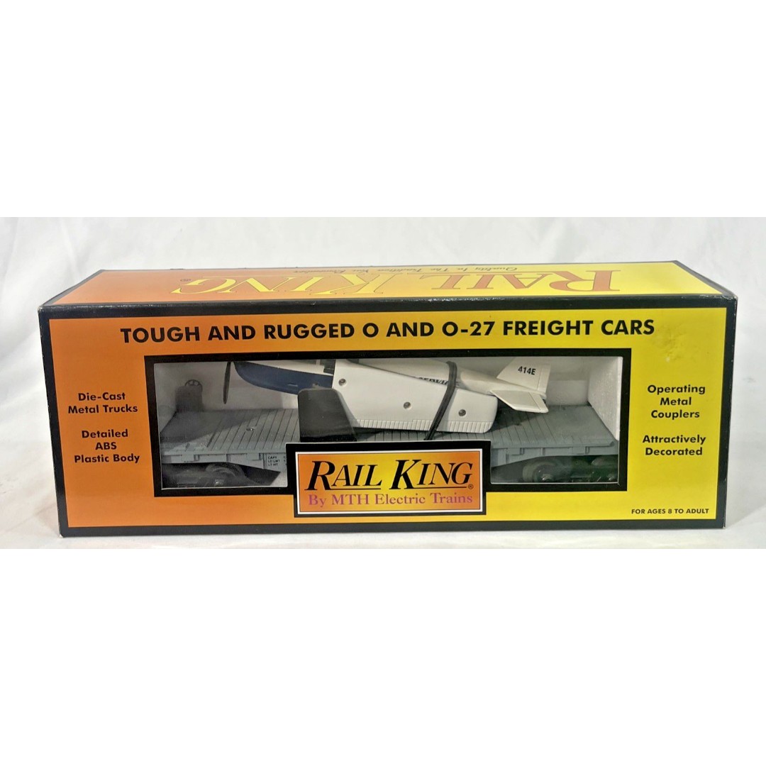 MTH Railking 30-7672 Flat Car with Airplane 0/027 New