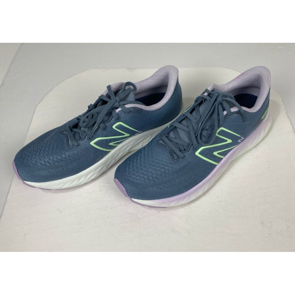 New Balance Fresh Foam X Evoz Running Shoes Womens Size 12(B) Sneakers blue.