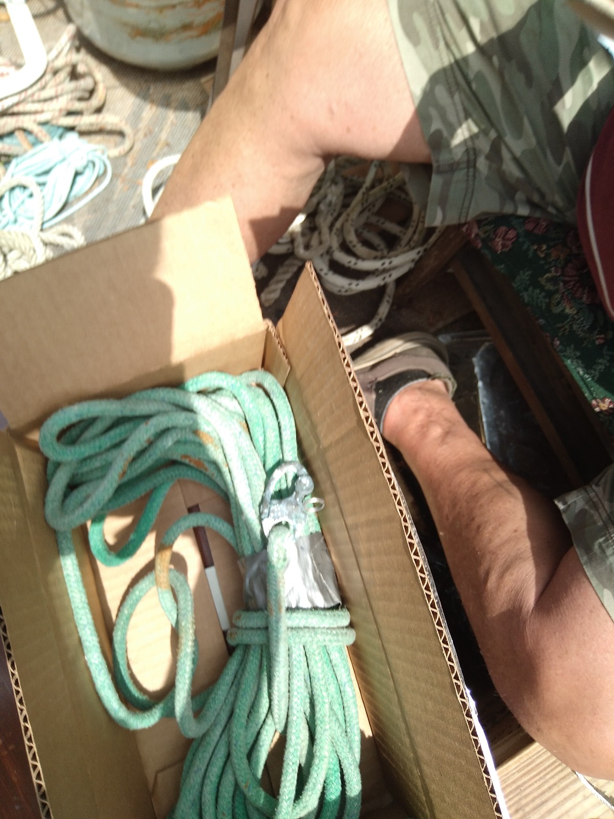 58' Halyard with shackle