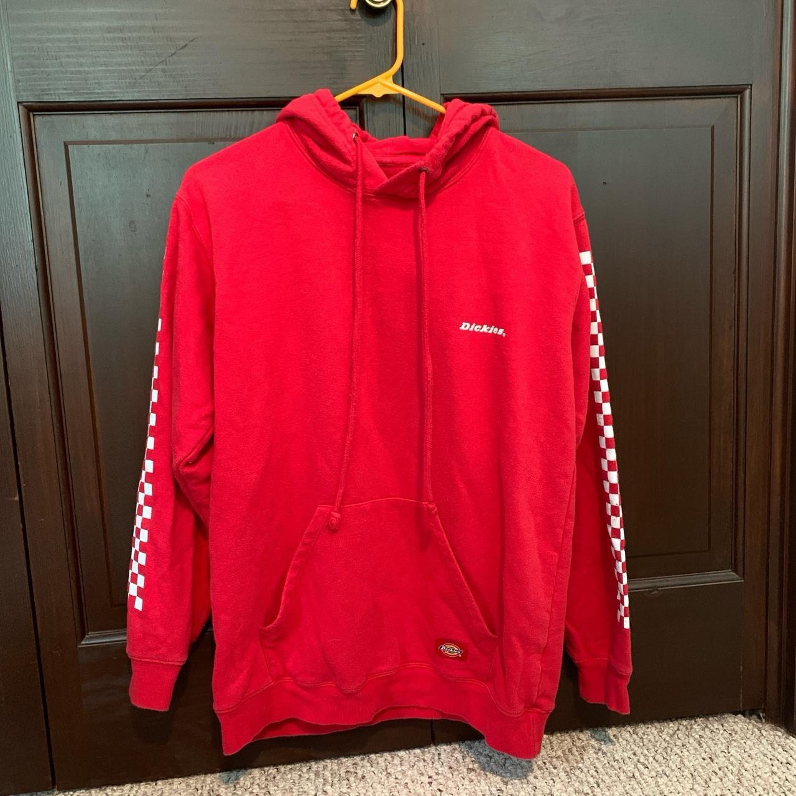 Dickie’s red sweatshirt size Large.
