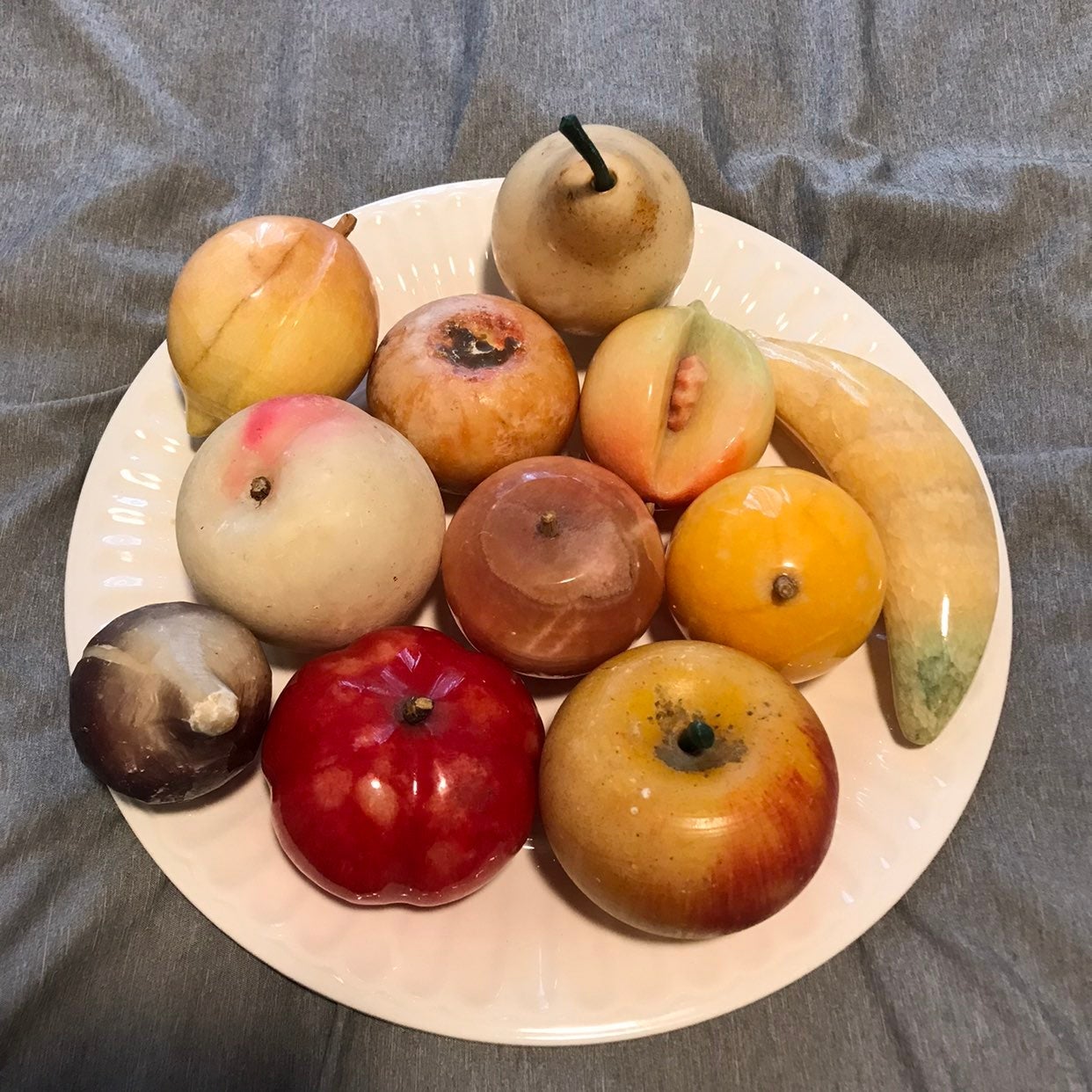 Vintage Italian Alabaster Fruit