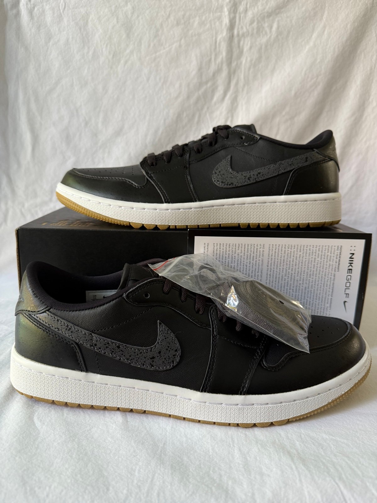 Air Jordan 1 Golf Low Black Gum Men’s Size 11 Brand New