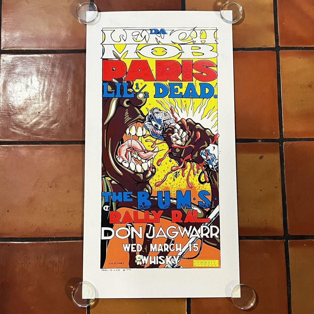 Da Lench Mob - 1995 Pablo Poster Screen Printed Los Angeles CA 1st Ed 35 x 18 