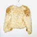 Vintage Curly Fur Cream and Tan Jacket. Satin Lining-No tags.
