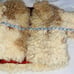 Vintage Curly Fur Cream and Tan Jacket. Satin Lining-No tags.