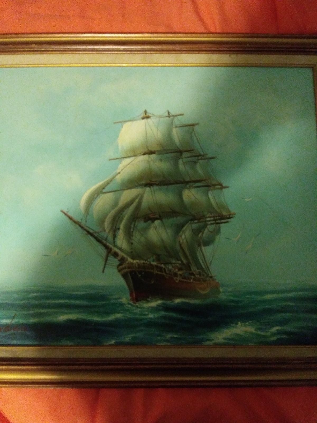 Fine Art Victorian Style Oil Painting.