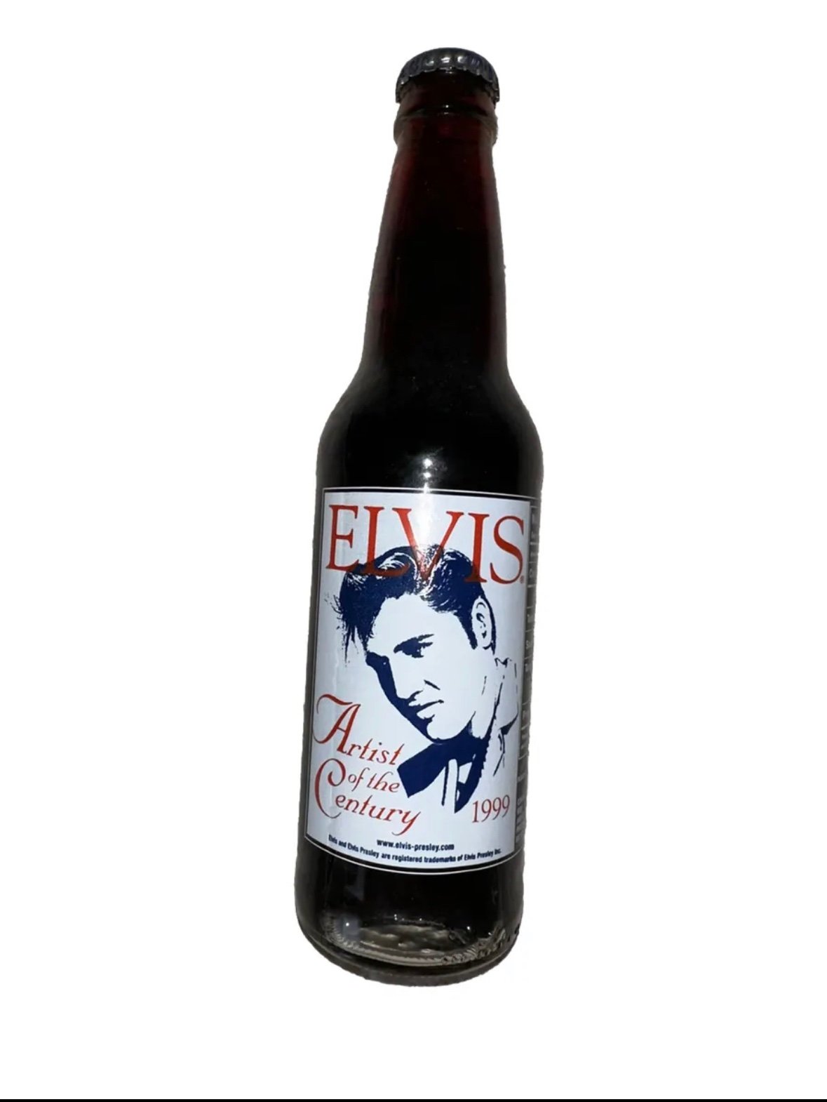 Elvis Presley Artist of the Century Pepsi Bottle 1999