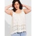 Torrid Eyelet Ruffle Tie Front Tank Top Sz 2