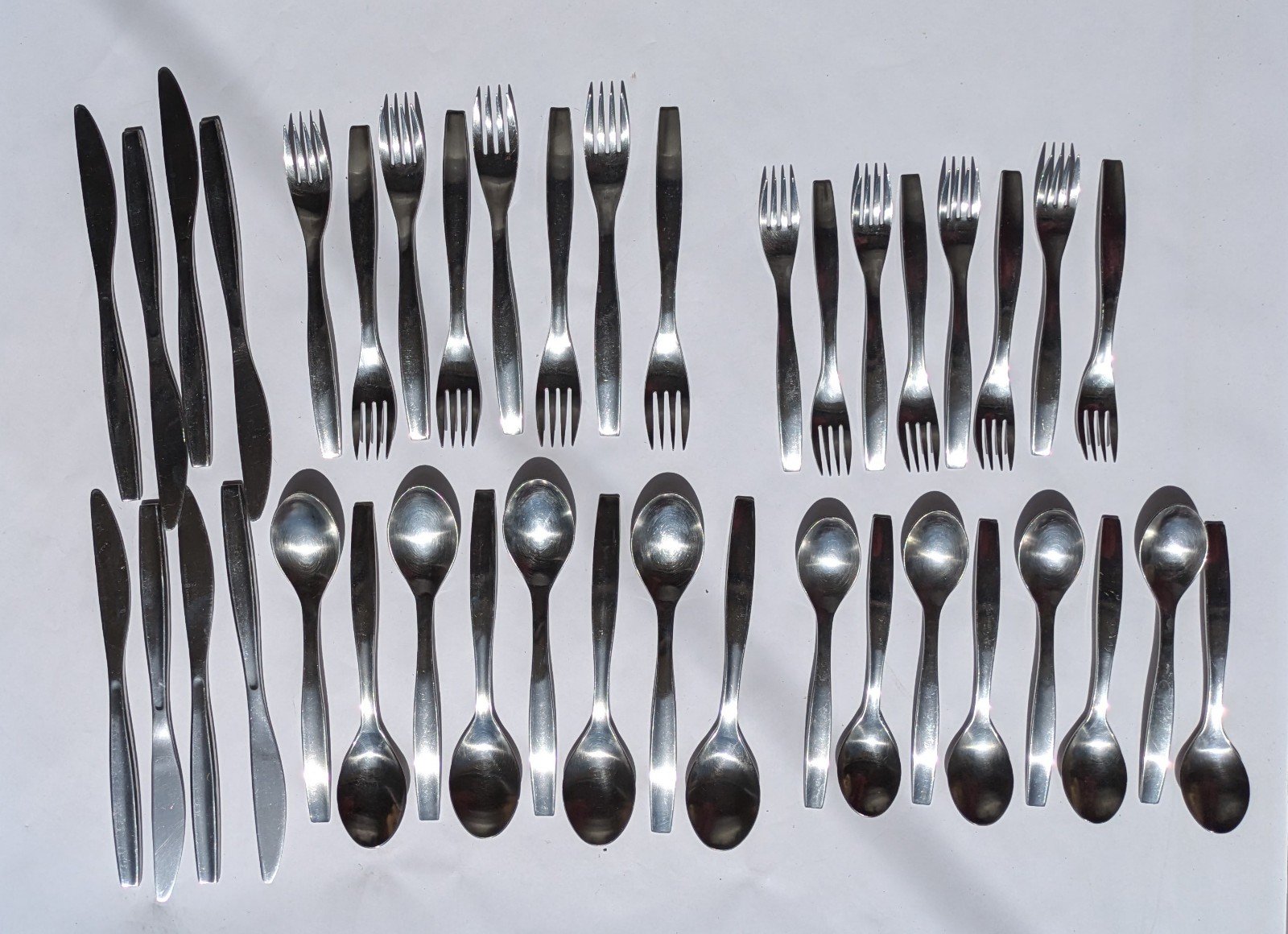 35 Gourmet Setting Flatware GS Non Stop Pattern Stainless Steel Spoon Fork Knive