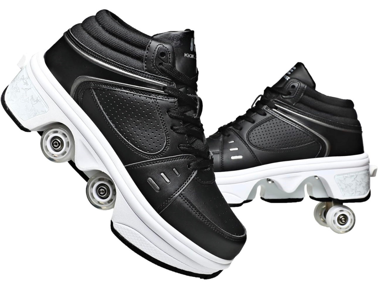 TAILORIA Four-Wheel Detachable Roller Skates Double Row Skates Unisex Skate Shoe