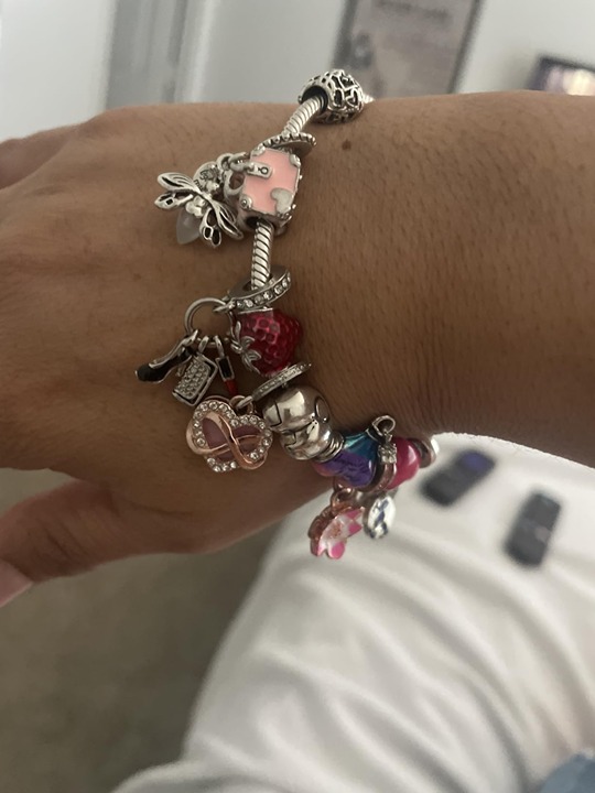 10 Pack Silver Bead Charms