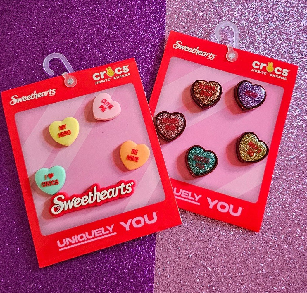 Sweethearts 2 - 5 jibbitsz pack for Croc New in Pkt Authentic Set of 10