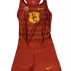 Women's Nike Pro Elite Track Unitard Spandex Singlet Speedsuit USC Skinsuit S