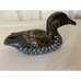 Vtg Hand Painted Wooden Duck Fowl Tabletop Sculpture ~ Peoples Republic of China