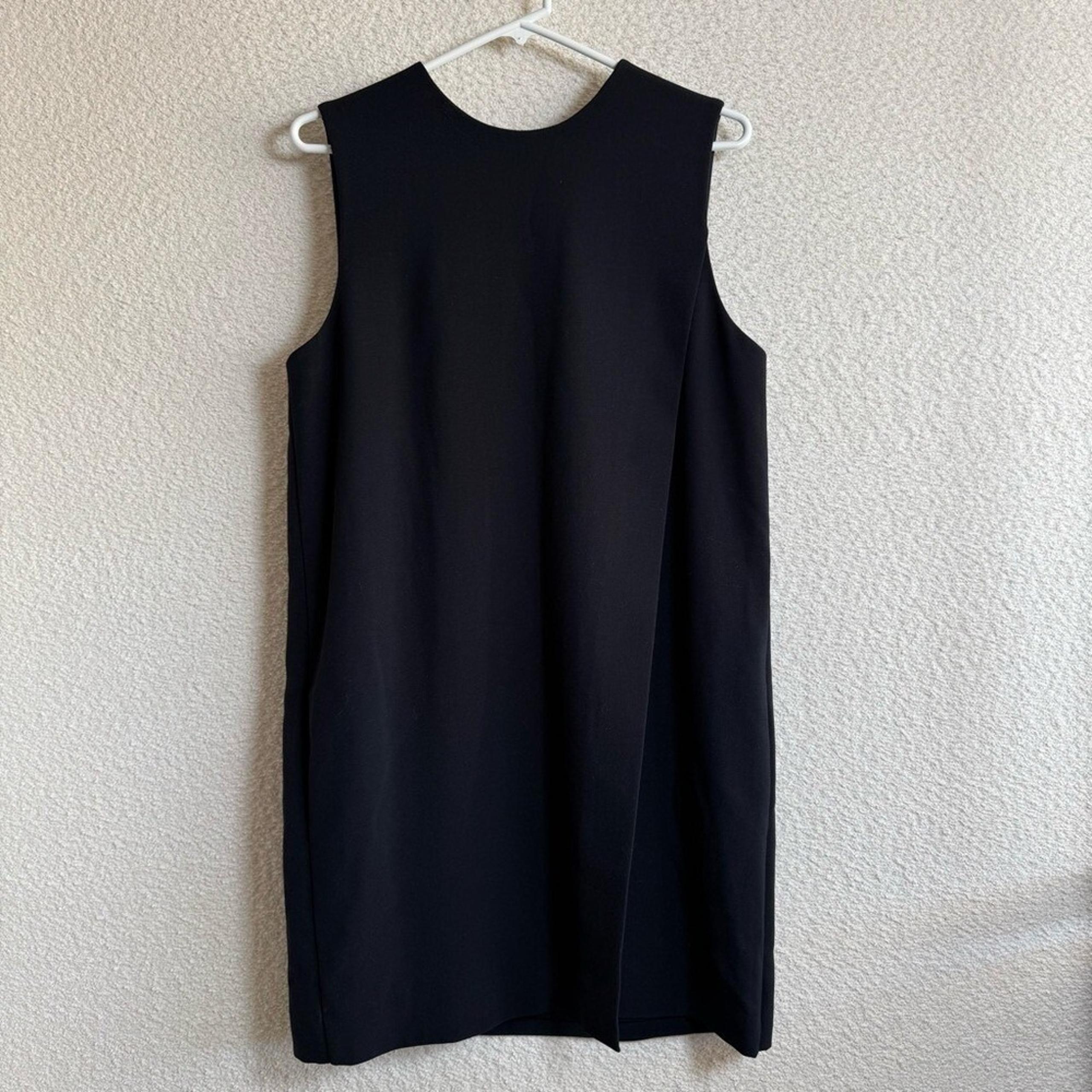 Alexander Wang Women's Lace Up Black Folded Sheath Dress Size 10