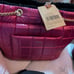 Carpisa woman's collection fushia reversible black faux fur . 8 by 10