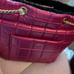 Carpisa woman's collection fushia reversible black faux fur . 8 by 10