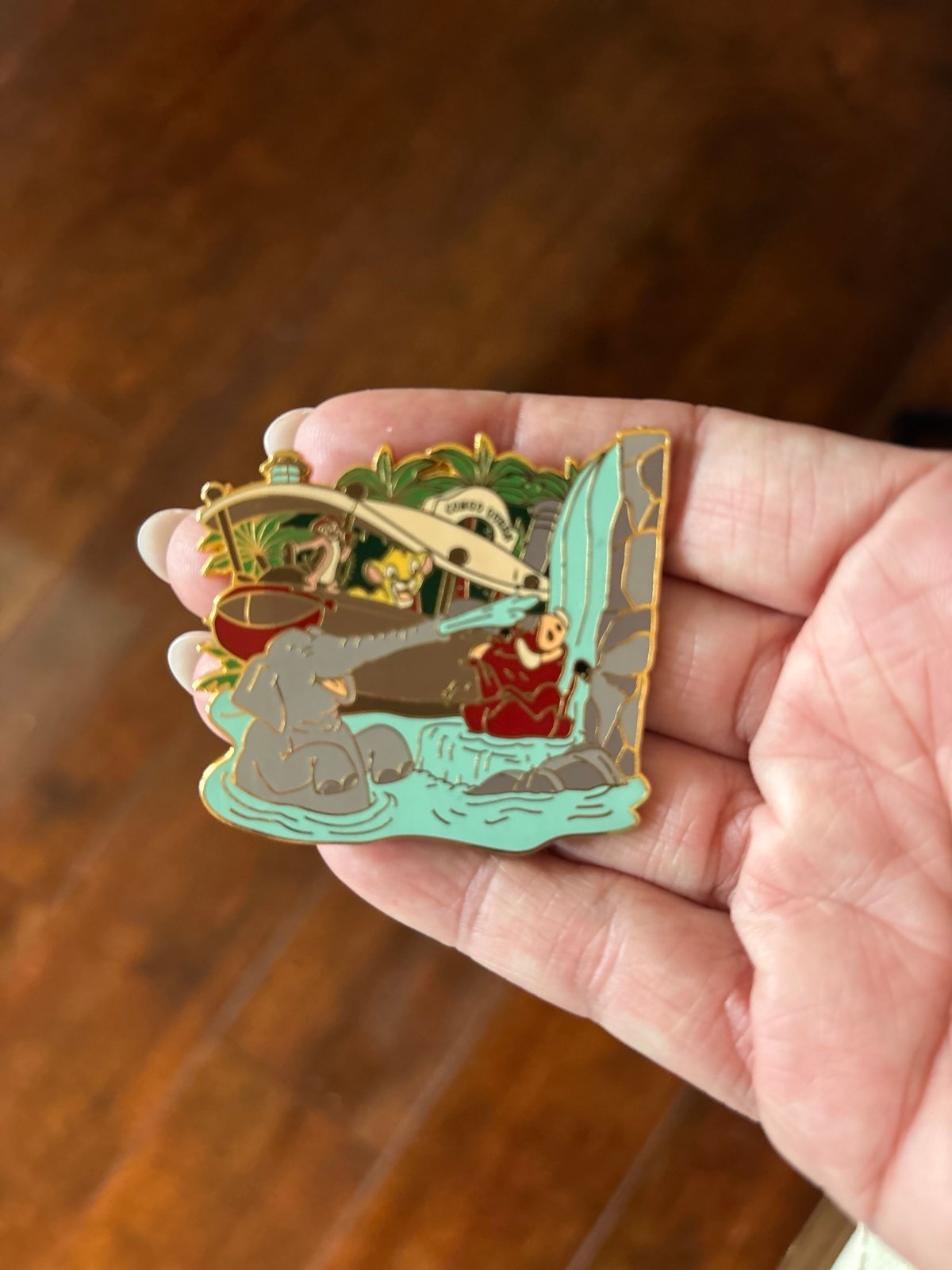 Vintage jungle cruise ride pin