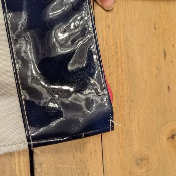 NAVY & WHITE STRIPE NAUTICAL BAG