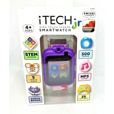 iTech Jr Kids Star Smartwatch – Pink, Orange, Green, White Band – 25 Games