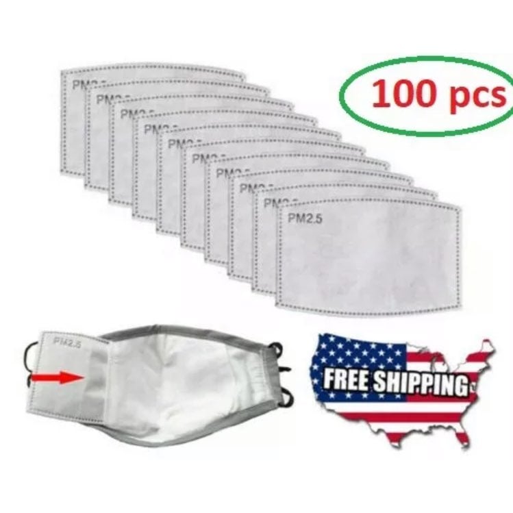 ✅ 100PCS Of PM2.5 Filter Carbon Breathin