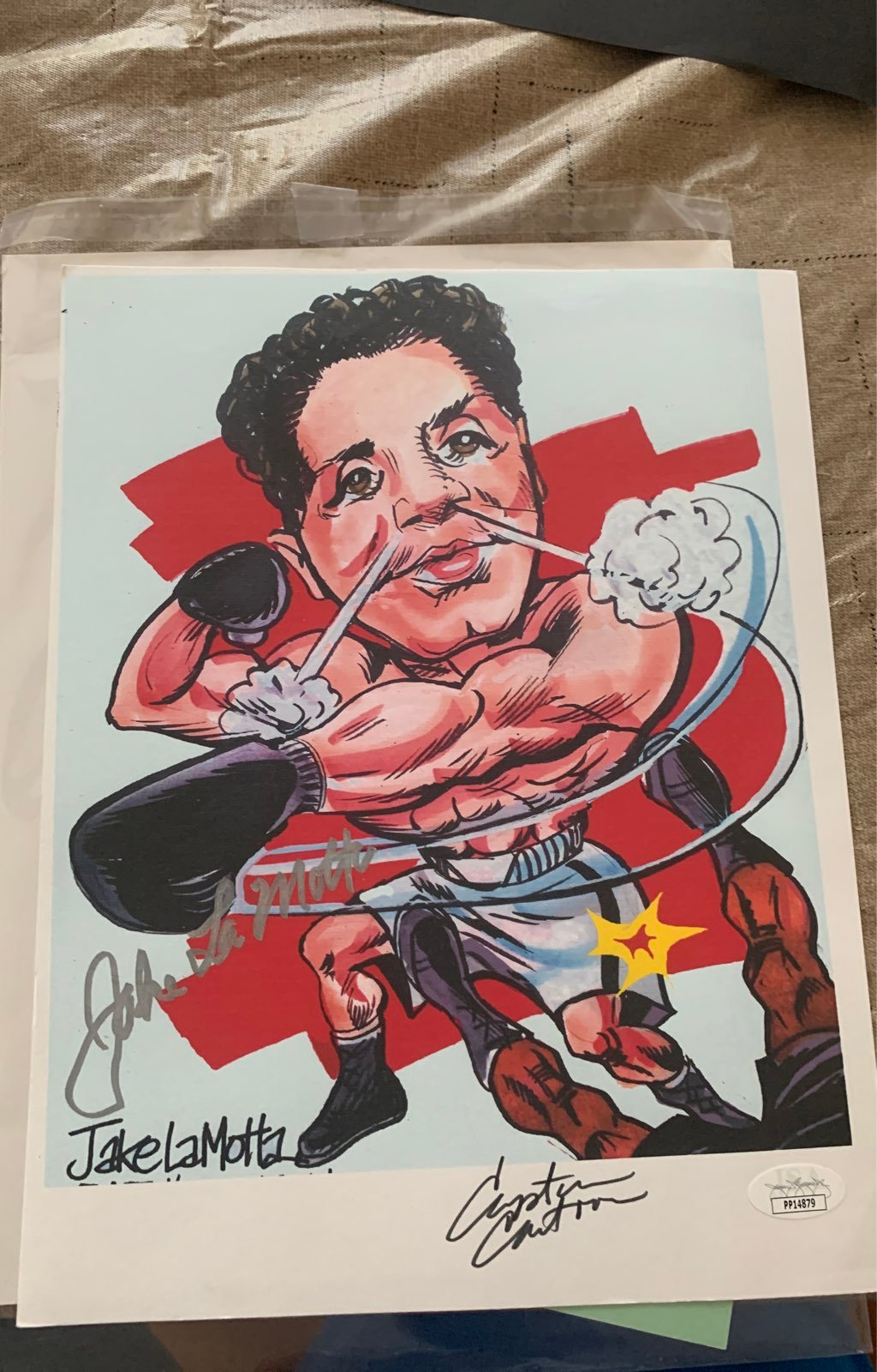 Jake LaMotta Autograph Signed 8x10 Photo jsa