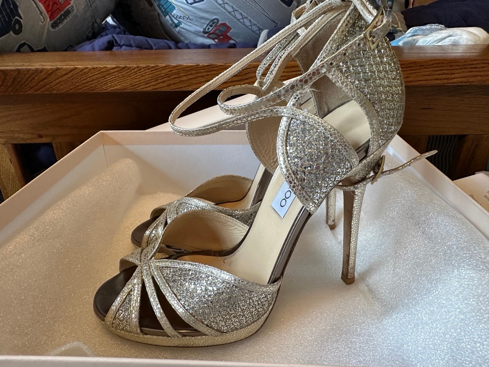 Jimmy Choo snakeskin sandals