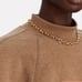 AGOLDE Tarron Mock Neck Sweatshirt in Toffee Heather Size XS