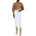 AGOLDE Tarron Mock Neck Sweatshirt in Toffee Heather Size XS