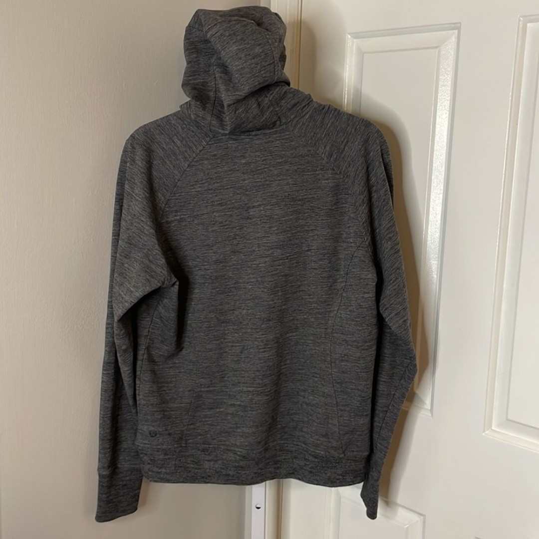 Lululemon Scuba Pullover Sz 6 Heathered Core Dark Grey 696