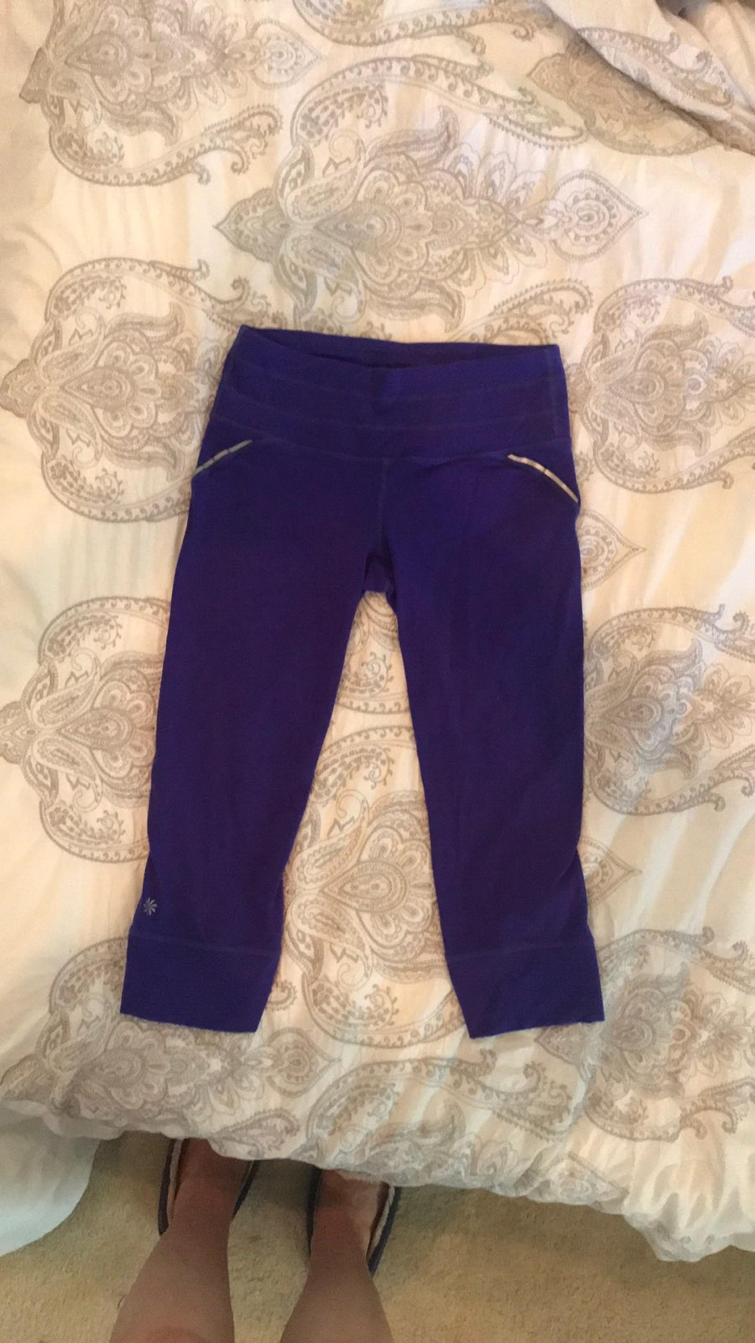 Athleta Purple Cropped Tights Legging