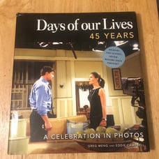 Charity Sale- Autographed Days of our Lives 45 years Hard Back Book
