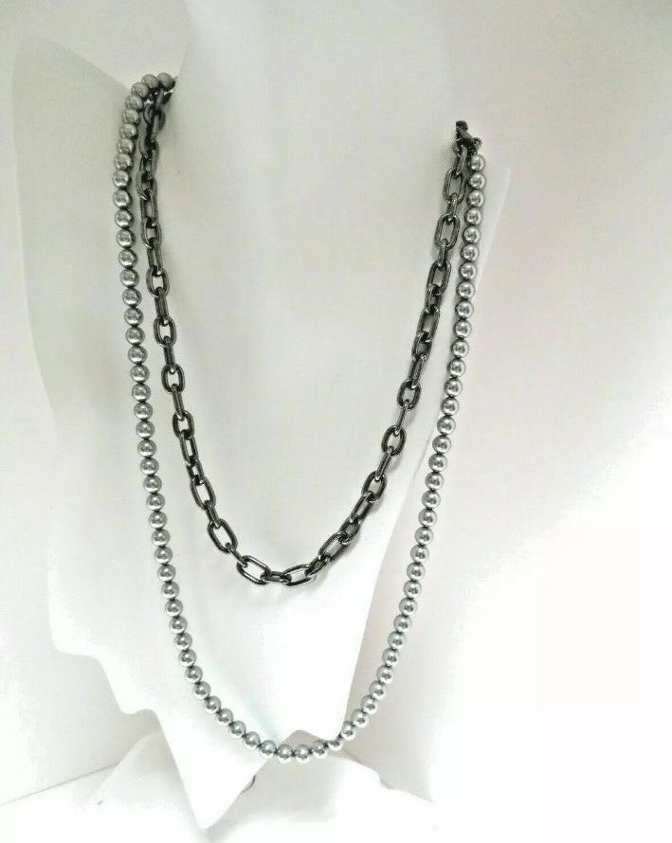 Michael kors grey women's necklace