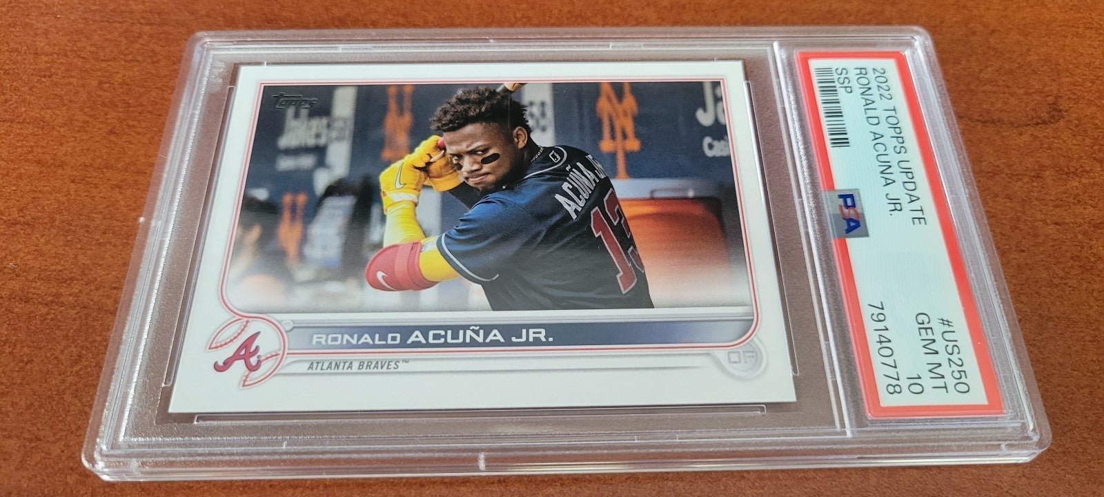 Ronald acuna jr 2022 topps update SSP PSA 10