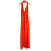 Revolve NBD Victoria Gown Halter Dress in Tangerine Orange Size XS