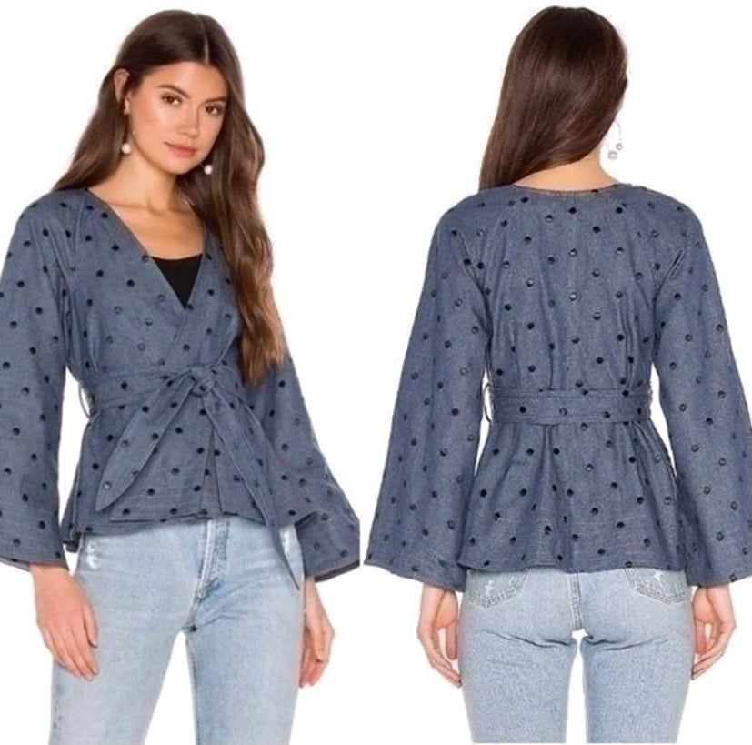 Tularosa Denim Polka Dot Jacket S